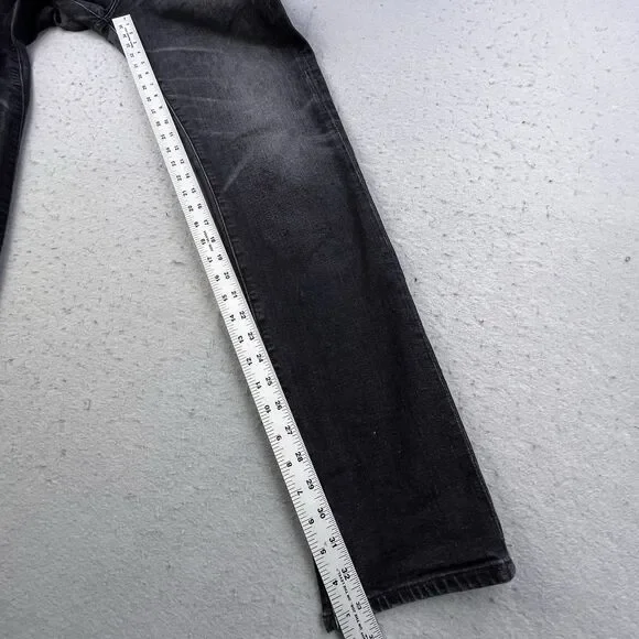 AG Adriano Goldschmied Tellis Modern Slim Jeans Mens 30x33 Black Denim - Picture 12 of 13